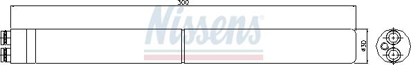 Nissens 95443 - Осушитель, кондиционер autodnr.net