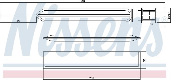 Nissens 95469 - Осушитель, кондиционер autodnr.net