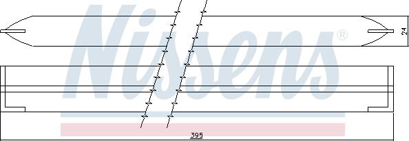 Nissens 95500 - Осушитель, кондиционер avtokuzovplus.com.ua