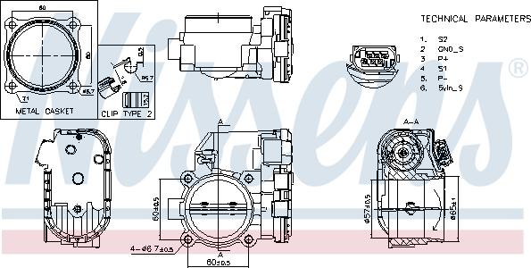 Nissens 955150 - Патрубок дросельної заслінки autocars.com.ua