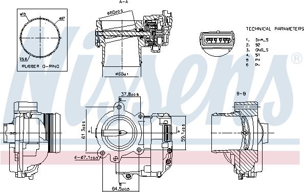 Nissens 955177 - Корпус дроссельной заслонки avtokuzovplus.com.ua