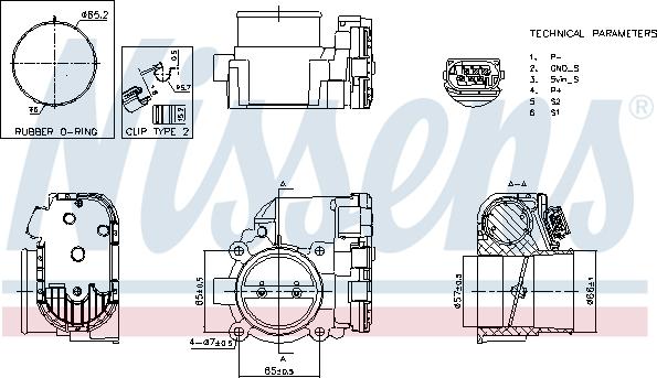 Nissens 955193 - Патрубок дросельної заслінки autocars.com.ua