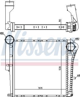 NISSENS 961153 - Интеркулер autocars.com.ua