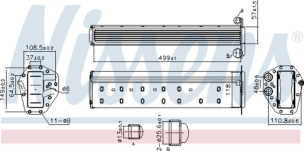 Nissens 961227 - Интеркулер autocars.com.ua