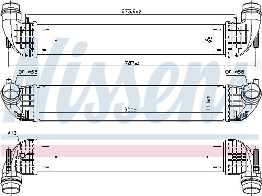 Nissens 96140 - Интеркулер autocars.com.ua