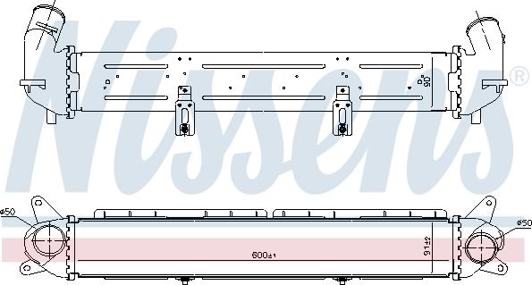 NISSENS 961490 - Интеркулер autocars.com.ua