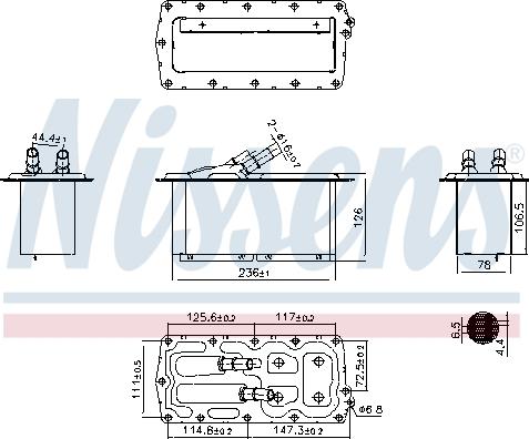 Nissens 96158 - Интеркулер, теплообменник турбины avtokuzovplus.com.ua