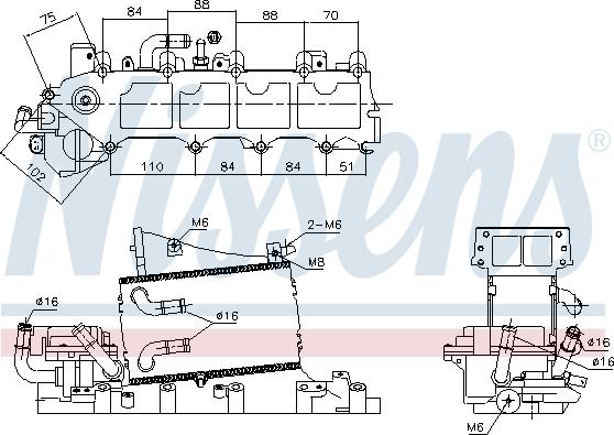 Nissens 96317 - Интеркулер autocars.com.ua