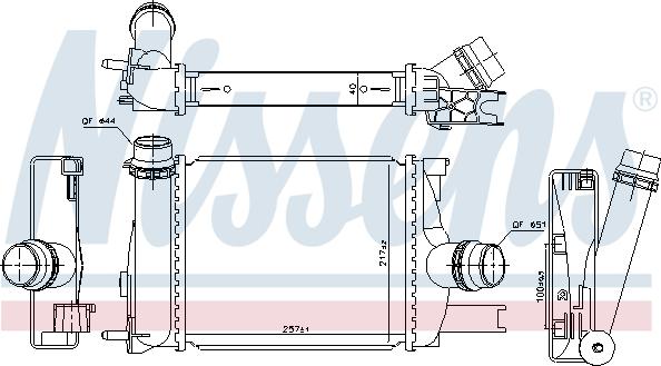 Nissens 96328 - Интеркулер autocars.com.ua