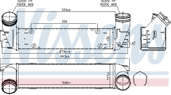 Nissens 96337 - Інтеркулер autocars.com.ua