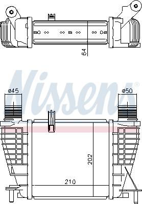 Nissens 96396 - Интеркулер autocars.com.ua