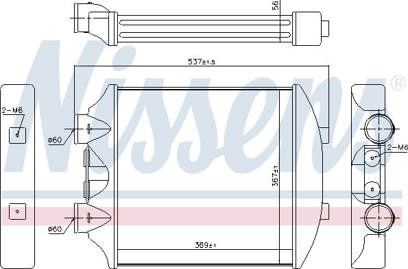 Nissens 96405 - Інтеркулер autocars.com.ua