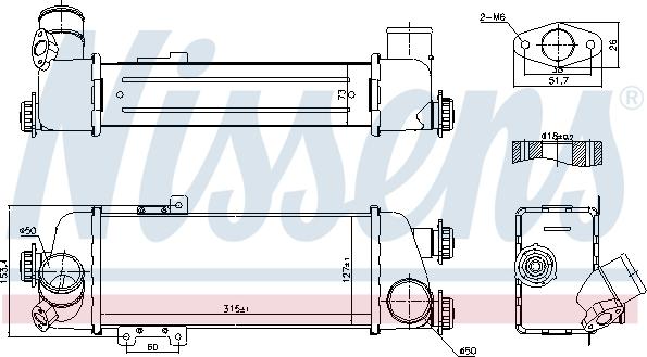 Nissens 96409 - Интеркулер autocars.com.ua