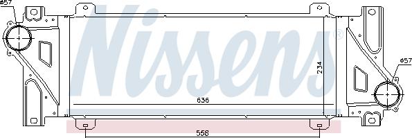 Nissens 96448 - Интеркулер, теплообменник турбины autodnr.net