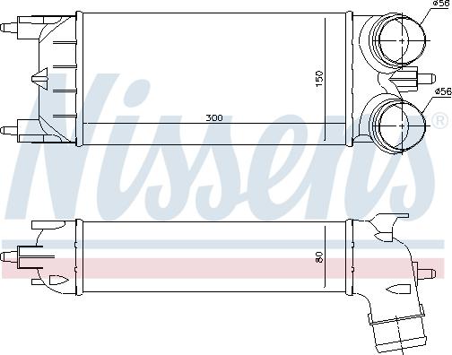 Nissens 96511 - Интеркулер autocars.com.ua