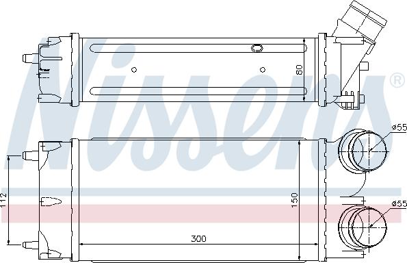 Nissens 96626 - Интеркулер autocars.com.ua