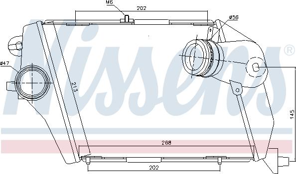 Nissens 96674 - Интеркулер autocars.com.ua