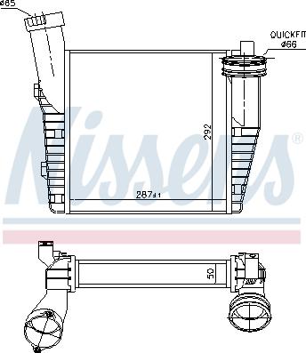 Nissens 96688 - Вентилятор комплект autocars.com.ua