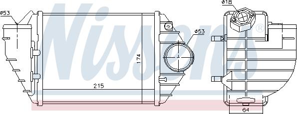 Nissens 96690 - Интеркулер autocars.com.ua