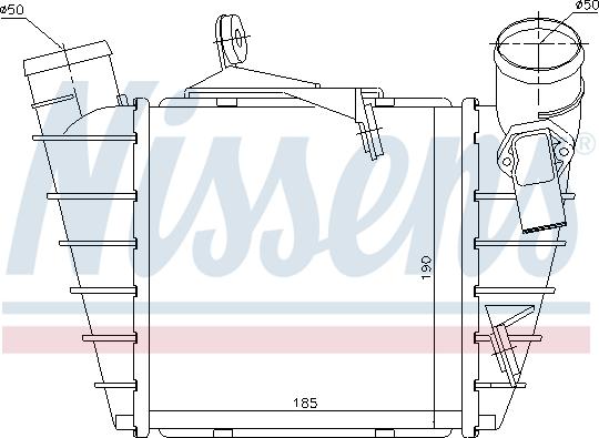 Nissens 96770 - Інтеркулер autocars.com.ua