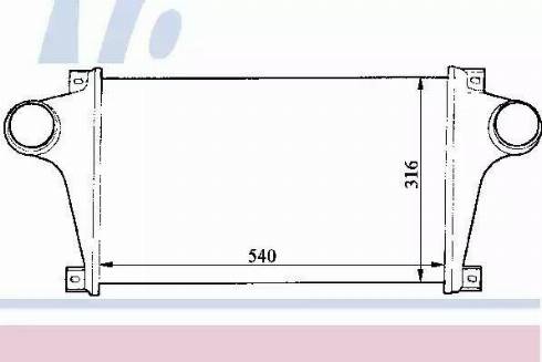 Nissens 96943 - Интеркулер autocars.com.ua