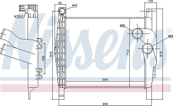 NISSENS 96970 - Интеркулер autocars.com.ua