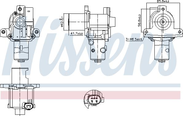 Nissens 98183 - Клапан повернення ОГ autocars.com.ua