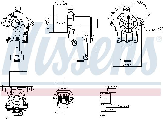 Nissens 98217 - Клапан повернення ОГ autocars.com.ua