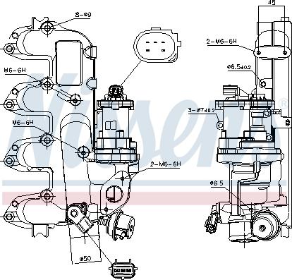 Nissens 98239 - Клапан повернення ОГ autocars.com.ua