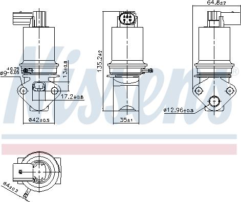 Nissens 98372 - Клапан повернення ОГ autocars.com.ua