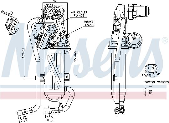 Nissens 98375 - Модуль повернення ОГ autocars.com.ua