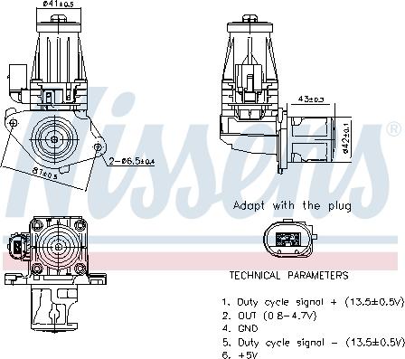Nissens 98377 - Клапан рецеркуляції відпрацьованих газів autocars.com.ua