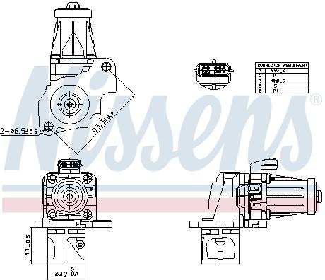 Nissens 98405 - Клапан возврата ОГ avtokuzovplus.com.ua