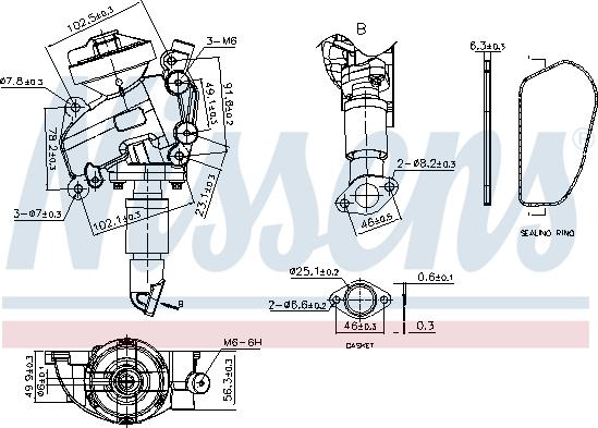 Nissens 98415 - Компресор, кондиціонер autocars.com.ua