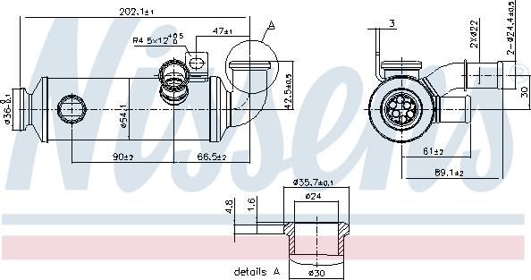 Nissens 989274 - Радиатор, рециркуляция ОГ avtokuzovplus.com.ua