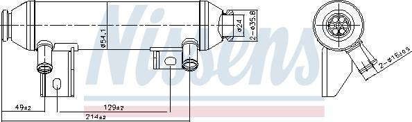 Nissens 989419 - Радіатор, рециркуляція ОГ autocars.com.ua