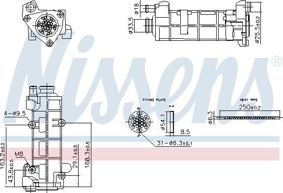 Nissens 989458 - Радиатор, рециркуляция ОГ autodnr.net