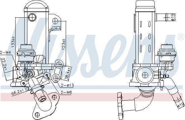 Nissens 989461 - Радиатор, рециркуляция ОГ avtokuzovplus.com.ua