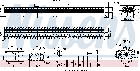 NISSENS 989547 - Радіатор, рециркуляція ОГ autocars.com.ua