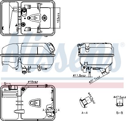 Nissens 996074 - Компенсаційний бак, охолоджуюча рідина autocars.com.ua