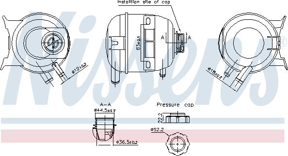 Nissens 996293 - Компенсаційний бак, охолоджуюча рідина autocars.com.ua