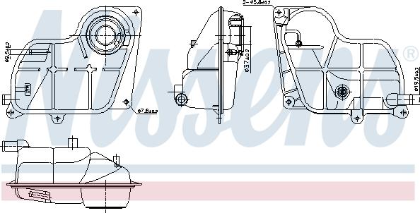 Nissens 996299 - Компенсаційний бак, охолоджуюча рідина autocars.com.ua