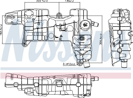 Nissens 996310 - Компенсаційний бак, охолоджуюча рідина autocars.com.ua