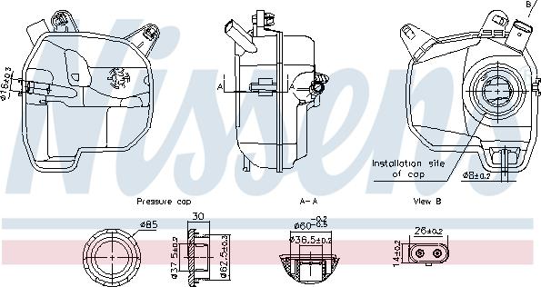 Nissens 996380 - Компенсаційний бак, охолоджуюча рідина autocars.com.ua