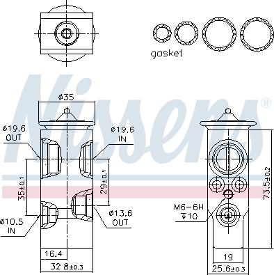 Nissens 999397 - Розширювальний клапан, кондиціонер autocars.com.ua