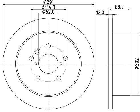 Nisshinbo ND1039K - Тормозной диск avtokuzovplus.com.ua