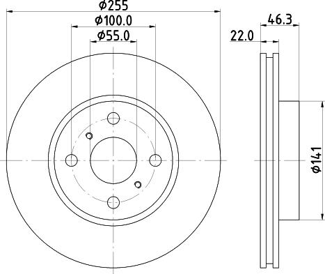 Nisshinbo ND1050K - Гальмівний диск autocars.com.ua