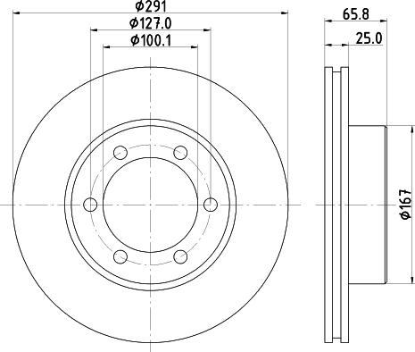 Nisshinbo ND1068K - Тормозной диск avtokuzovplus.com.ua