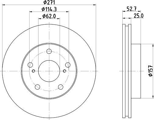 Nisshinbo ND1069K - Гальмівний диск autocars.com.ua