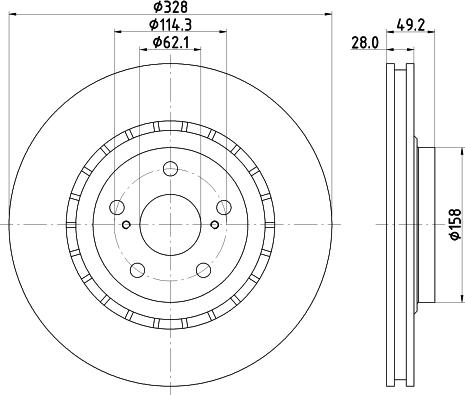 Nisshinbo ND1095K - Тормозной диск avtokuzovplus.com.ua